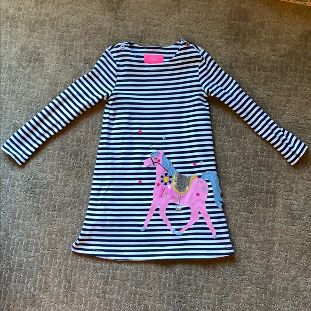 Striped Horse Cotton Dress